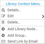 Library Context Menu