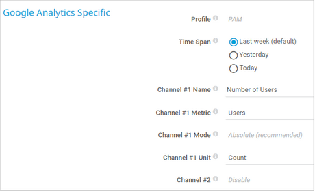 Google Analytics Specific