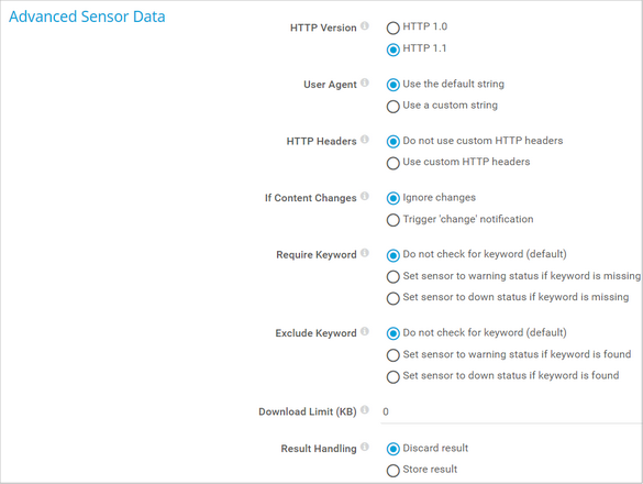 Advanced Sensor Data