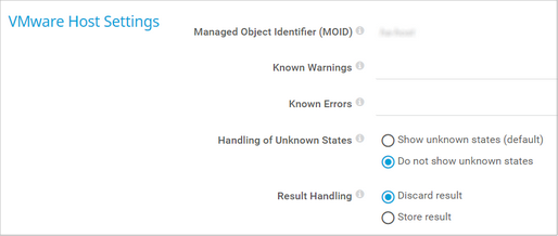 VMware Host Settings