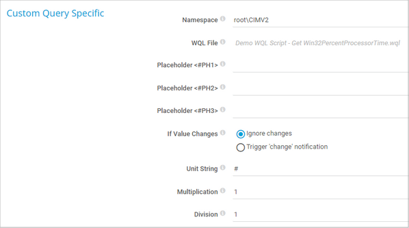 Custom Query Specific