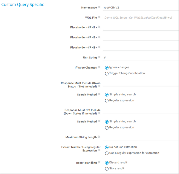 Custom Query Specific